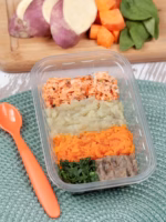 Lapurezinho de Salmão com Batata Doce e Abóbora