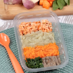 Lapurezinho de Salmão com Batata Doce e Abóbora